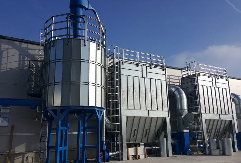 Sistem industrial de filtrare si exhaustare